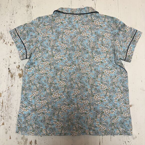 Bed Head Pajamas Set Short Sleeves Shorts Flannel Medium Organic Cotton Lounge - Picture 4 of 16